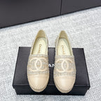 CC Espadrilles Beige Tweed 653920