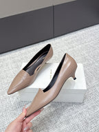The Row Viv Kitten Pumps 3.5cm Light Brown Sheepskin 451300