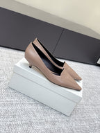 The Row Viv Kitten Pumps 3.5cm Light Brown Sheepskin 451300