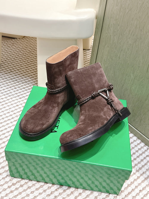 BV James Ankle Boot Coffee Brown Suede 548535