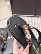 CC 26s Flip-Flop Black Sheepskin 632366