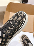 CD Saltwind Sneaker Black Beige Oblique Jacquard Cotton 632436