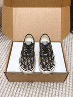 CD Saltwind Sneaker Black Beige Oblique Jacquard Cotton 632436