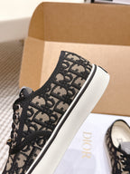CD Saltwind Sneaker Black Beige Oblique Jacquard Cotton 632436