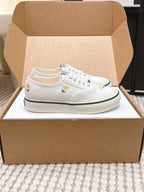 CD Saltwind Sneakers White Chrysanthemum Embroidery Canvas 632437