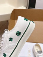 CD Saltwind Sneakers White Four-leaf Clover Embroidery Canvas 632439