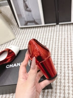 CC 2026 Pump 6cm Red White Patent Leather 721419