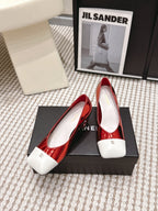CC 2026 Pump 6cm Red White Patent Leather 721419