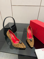 VT Panthea Pumps 105Mm Leopard Print Goatskin 630178