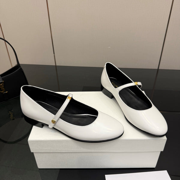 CL City Mary-Jane White Lambskin 725640