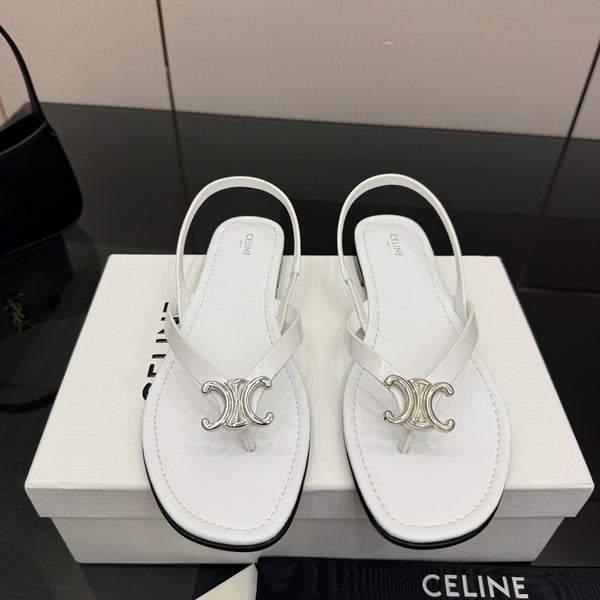CL Biki Sandal White Calfskin 725673