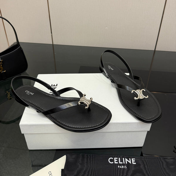 CL Biki Sandal Black Calfskin 725675
