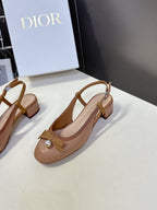 CD 25 Slingback Heel Yellow Brown 307171