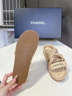 CC 2026 Sandal Beige Rope Calfskin 675899