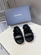CC 2026 Sandal Black Rope Calfskin 675900
