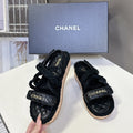 CC 2026 Sandal Black Rope Calfskin 675900