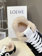 Loewe Ballet Runner 2.0 Sneaker Black Suede Shearing 536832
