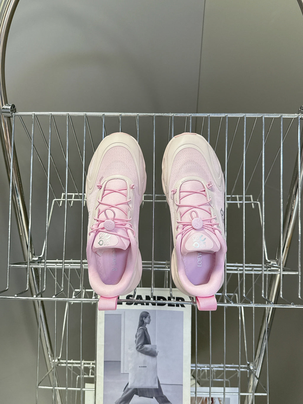 Loewe x On Cloudsolo Sneakers Pink Polyester and Mesh 536843