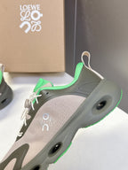 Loewe x On Cloudsolo Sneakers Khaki Green/Sand  Polyester and Mesh 536844