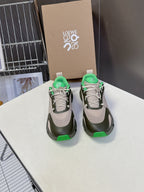 Loewe x On Cloudsolo Sneakers Khaki Green/Sand  Polyester and Mesh 536844
