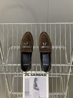 YSL 26s Loafer Dark Brown Leather 635582