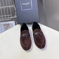 YSL 26s Loafer Dark Brown Leather 635582