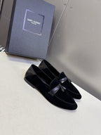 YSL 26s Loafer Black Suede Leather 635584