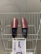 YSL 26s Loafer Burgundy Glossy Leather 635588