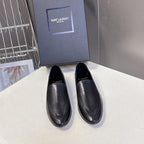 YSL 26s Loafer Black Glossy Leather 635589