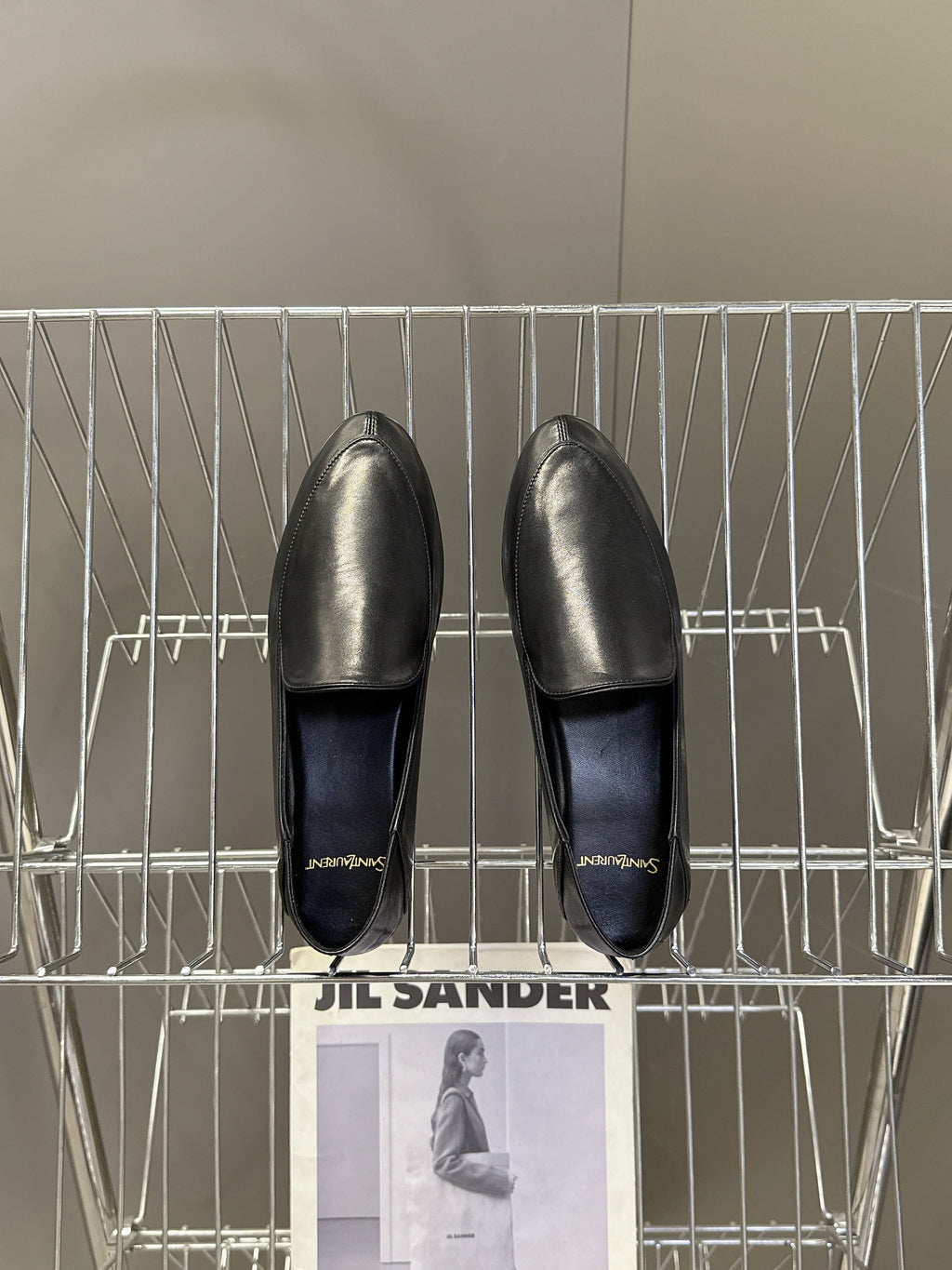 YSL 26s Loafer Black Glossy Leather 635589