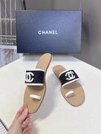 CC Spring Summer 2026 Mules Beige Black White Raffia Lambskin 635521