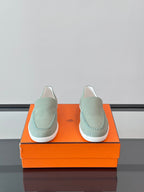 HM Men's Kiddy Slip-on Light Green Suede 718280
