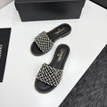 CC 25 Mules Flat Pearl Cord and Lambskin 270770