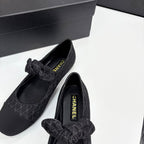 CC 25 Mary Jane Flats Fabric and Sheepskin 270785