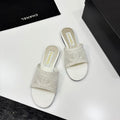 CC 25 Slippers Satin and Sheepskin 270798