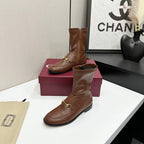 GG Jordaan Horsebit Ankle Boots 2.5 Brown Sheepskin 626774