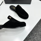 CC SS 2026 Pre Loafer Sandal Black Suede 630502