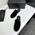 CC SS 2026 Pre Loafer Sandal Black Suede 630502