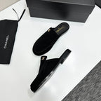 CC SS 2026 Pre Loafer Sandal Black Suede 630502