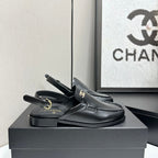 CC SS 2026 Pre Slingbacks Black Calfskin 630504