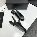 CC SS 2026 Pre Slingbacks Black Calfskin 630504