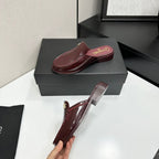 CC SS 2026 Pre Loafer Sandal Burgundy Calfskin 630476