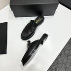 CC SS 2026 Pre Loafer Sandal Black Calfskin 630477