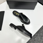 CC SS 2026 Pre Loafer Sandal Black Calfskin 630477