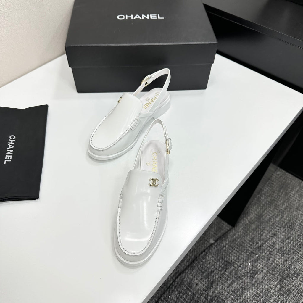 CC SS 2026 Pre Slingbacks White Calfskin 630479