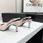 CC Block Slingback Light Pink Suede 743248