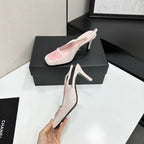 CC Block Slingback Light Pink Suede 743248