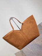 Y Tote Bag Brown Suede