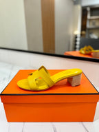 HM Oasis Sandals Yellow Cowhide 294844