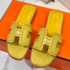 HM Oran Sandal Yellow Perforate Cowhide 294871
